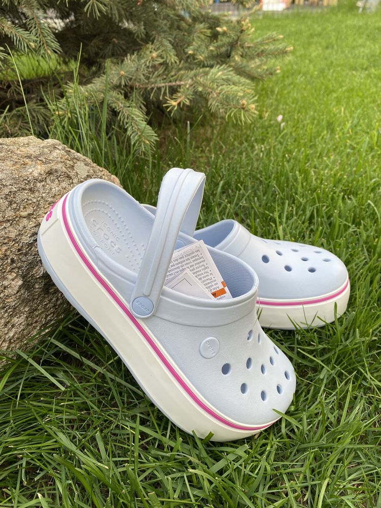 Кроксы оригинал crocs платформа crocband platforma 36 38 39