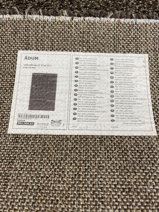 Carpetes diversas ikea