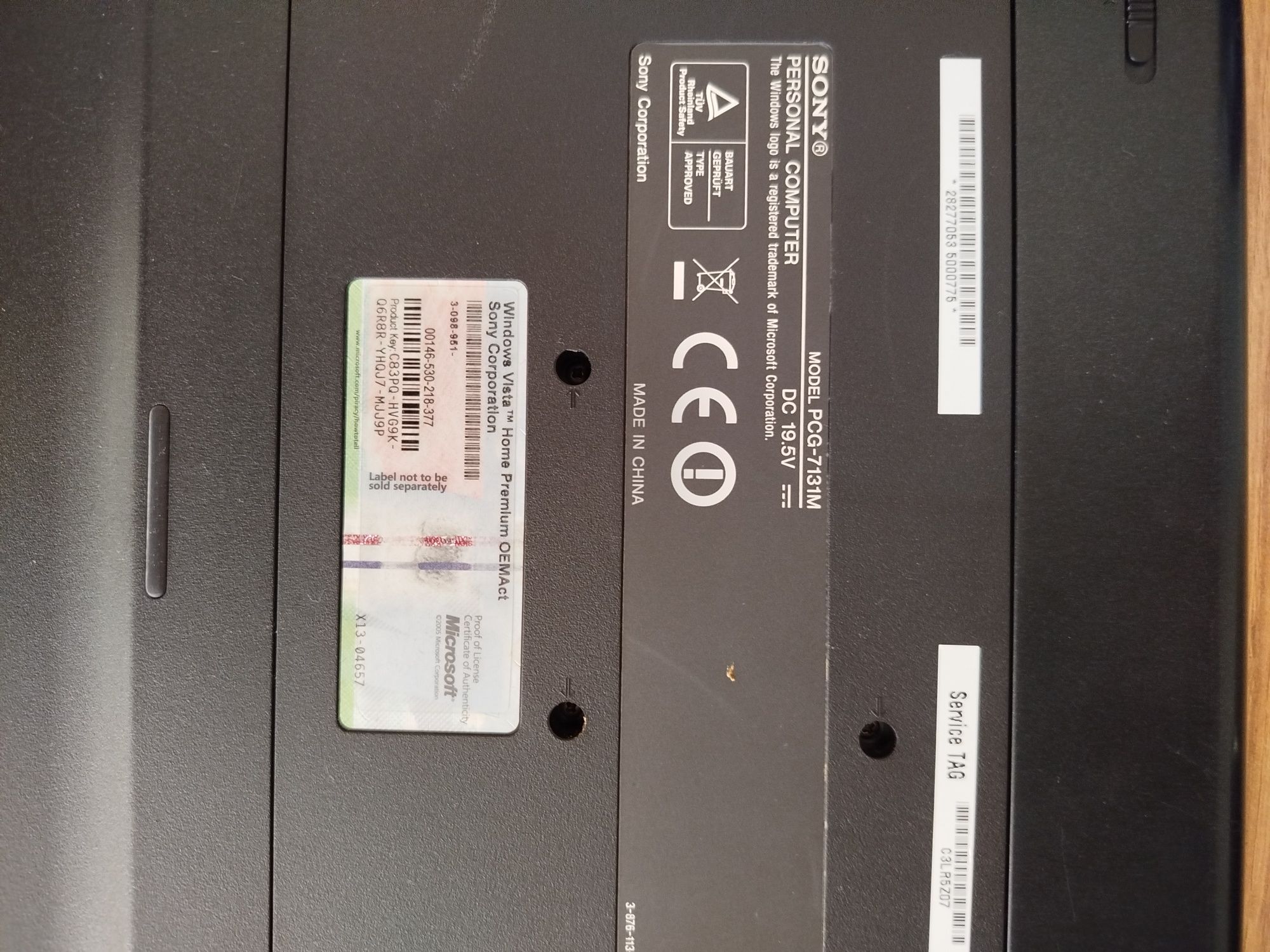 Laptop Sony icore 5