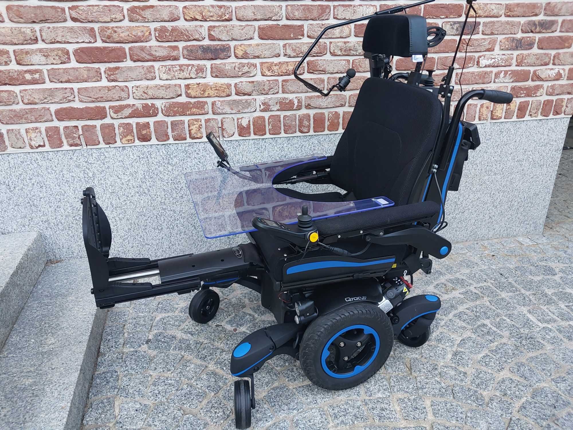 Nowy wózek inwalidzki elektryczny Quickie Q700M Ergo ster. podbrodkiem