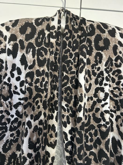 Oryginalne wdzianko bolerko zwierzęcy print Papaya