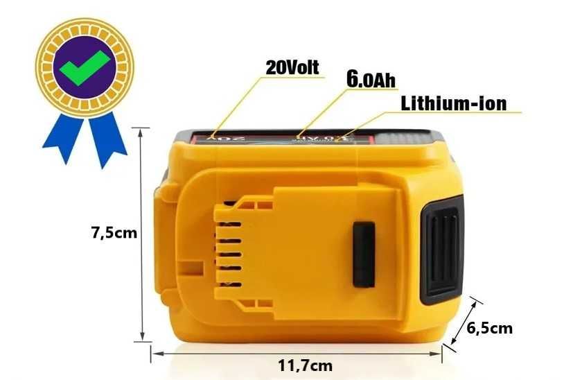 Akumulator bateria DeWalt 18V 20V MAX 6Ah Flexvolt zamiennik NOWY 24h