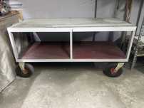 Wózek aluminiowy transportowy ze skrętnymi kołami