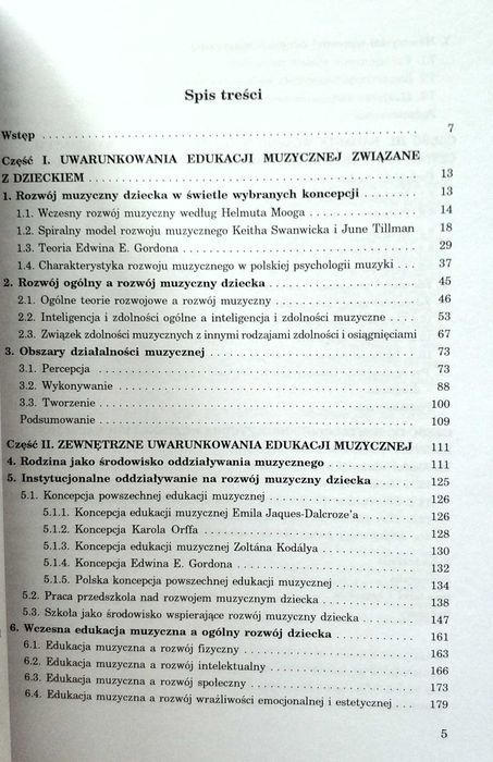 Psychopedagogiczne uwarunkowania wczesnej edukacji muzycznej, UNIKAT!