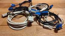 Kabel do monitora VGA SVGA D-SUB DE15 HD15 długość 1,5m 16pin 3x5