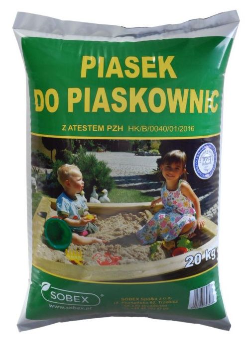 Piasek do piaskownicy z Atestem PZH akwarium piaskownic zwir plażowy