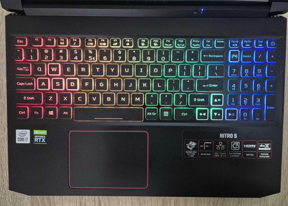 Laptop Gamingowy Acer Nitro 5 Intel i7, RTX3060, 2TB, 16GB