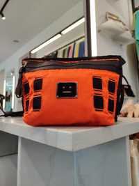 Сумка Acne Studios Logo plate belt bag Orange