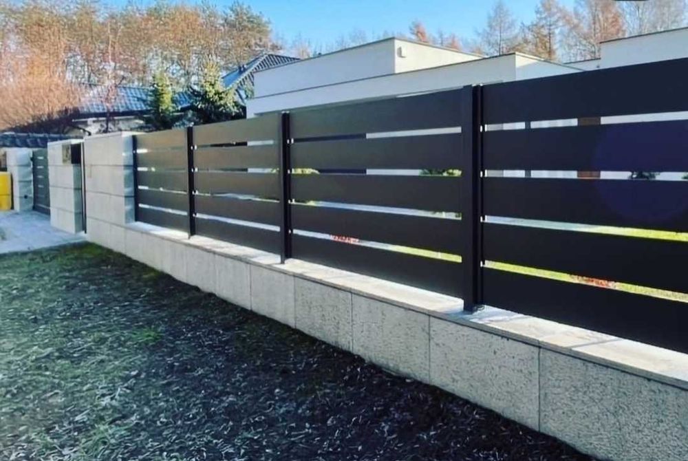 Sztachety metalowe profil 80x20 malowane ocynkowany przęsło panelowe