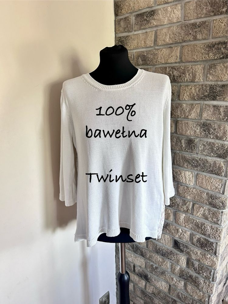 Kremowy sweter Twinset rozmiar M/38