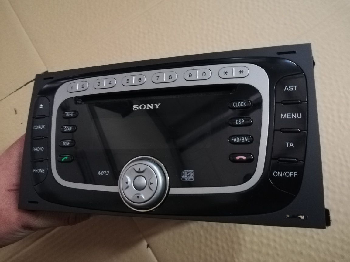 Radio Sony Ford C-max mk1 lift 07-10r Ford Kuga MK1 oryginał z Kodem