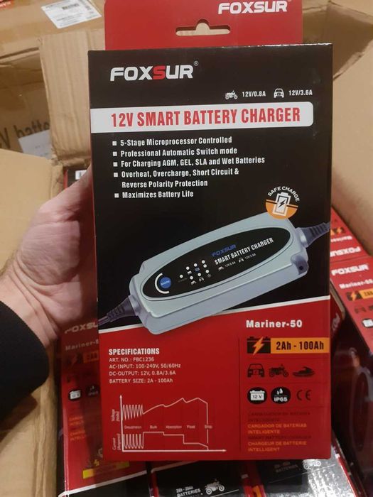 Foxsur FBC1236 Автоматичний імпульсний інтелектуальний 5-stage ЗП