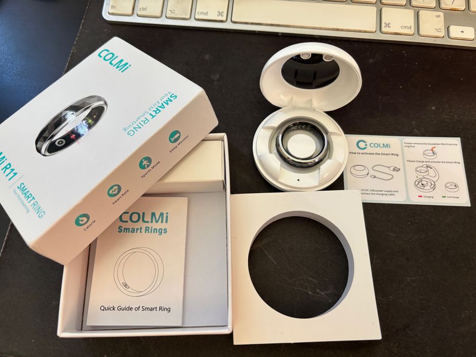 Obrączka Smart Ring COLMI R11 Czarny/szary nowy rozm.11 (64,7mm)