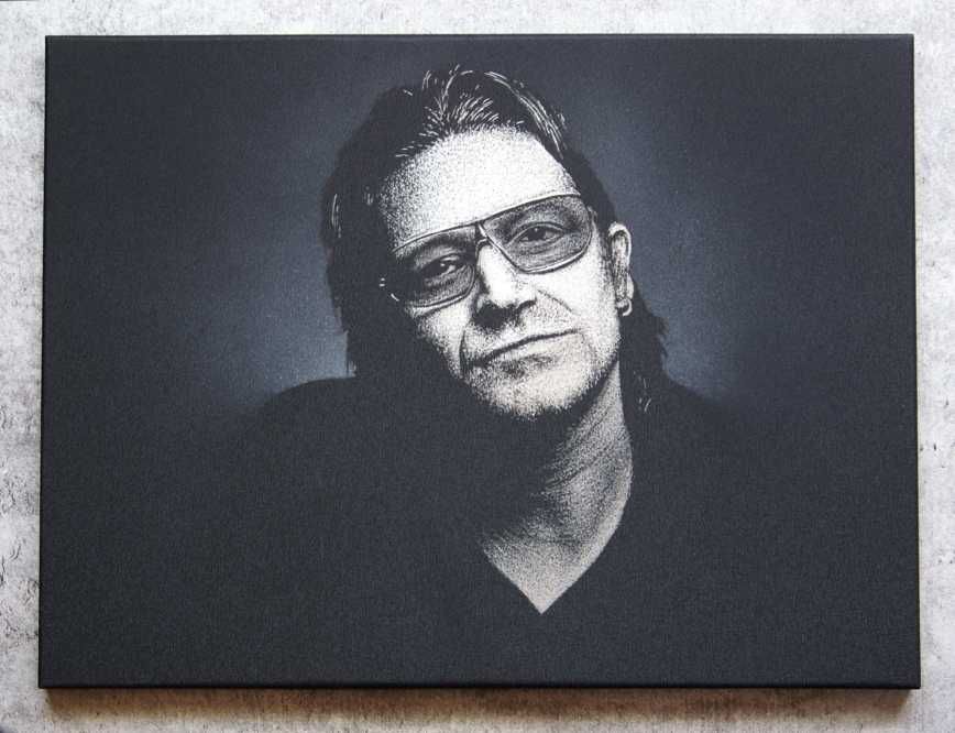 U2 Bono Obraz na blasze Oryginalny prezent Grawerka
