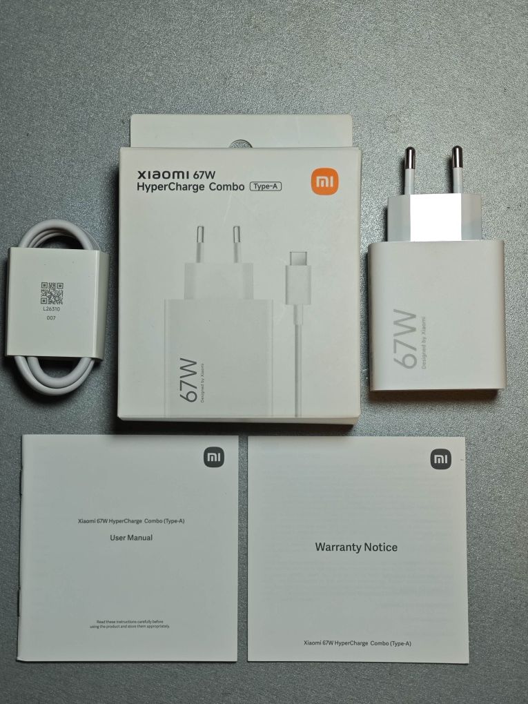 Оригінал комплект швидкої зарядки Turbo Xiaomi Redmi Poco 67W 90W 120W