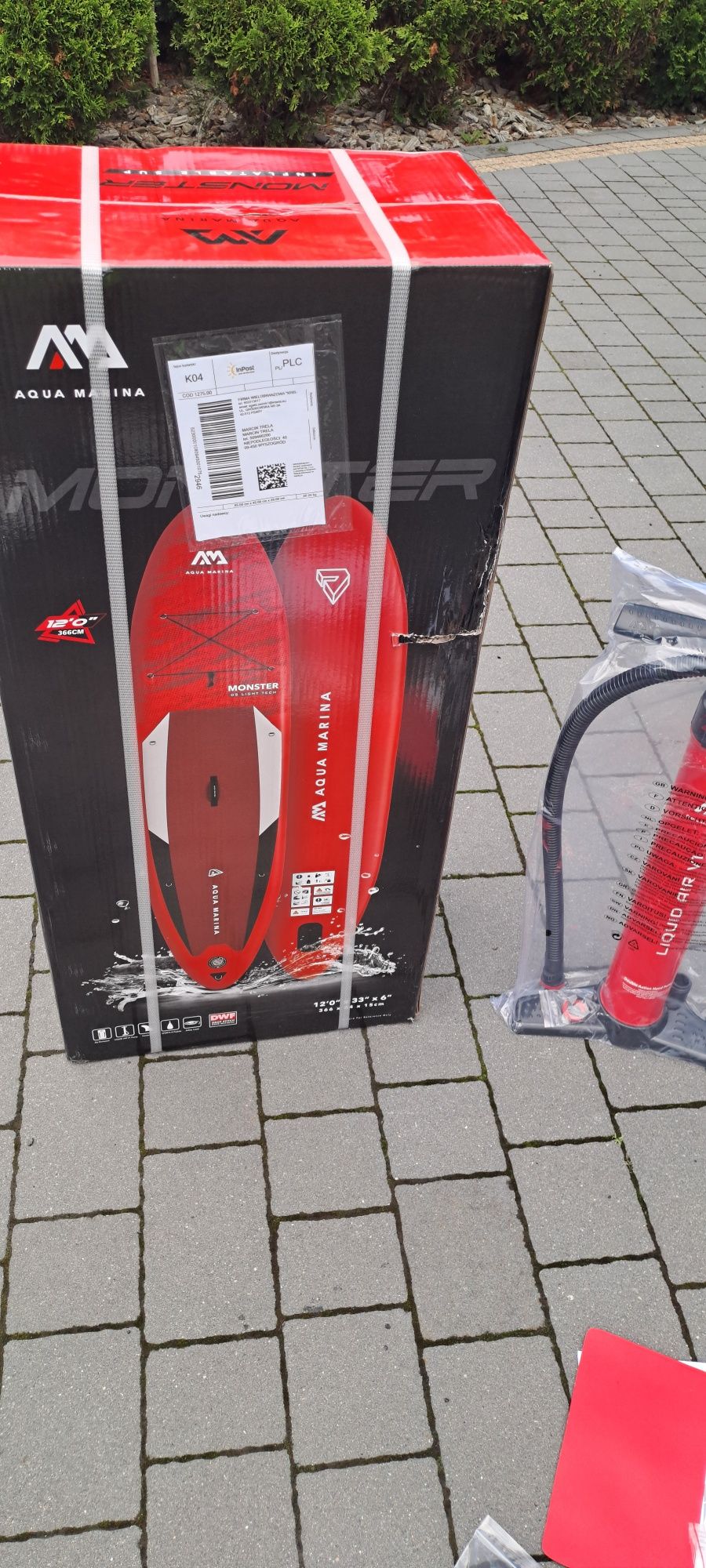 SUP 366cm  Aqua Marina Monster Bt 21   Całe komplety nowe fv Gwarancja