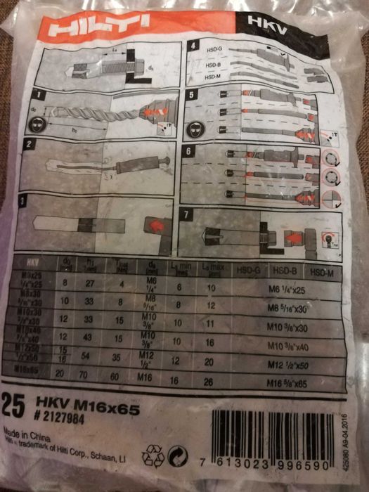 Do sprzedania kotwica mocująca hilti