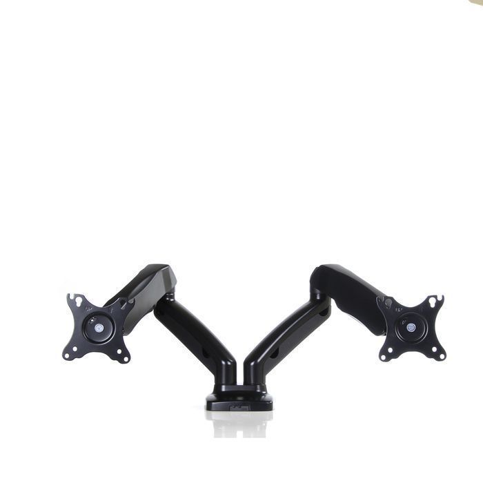 Uchwyt biurkowy gazowy na 2 monitory LED LCD 13-27 cala + PIVOT L-16GD