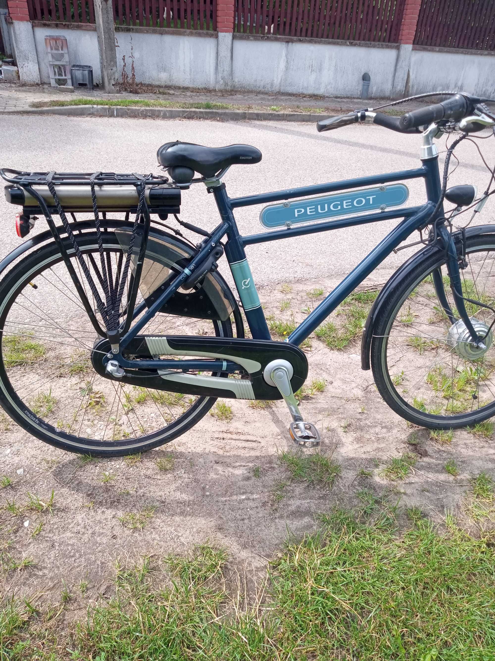 Rower elektryczny męski retro Peugeot