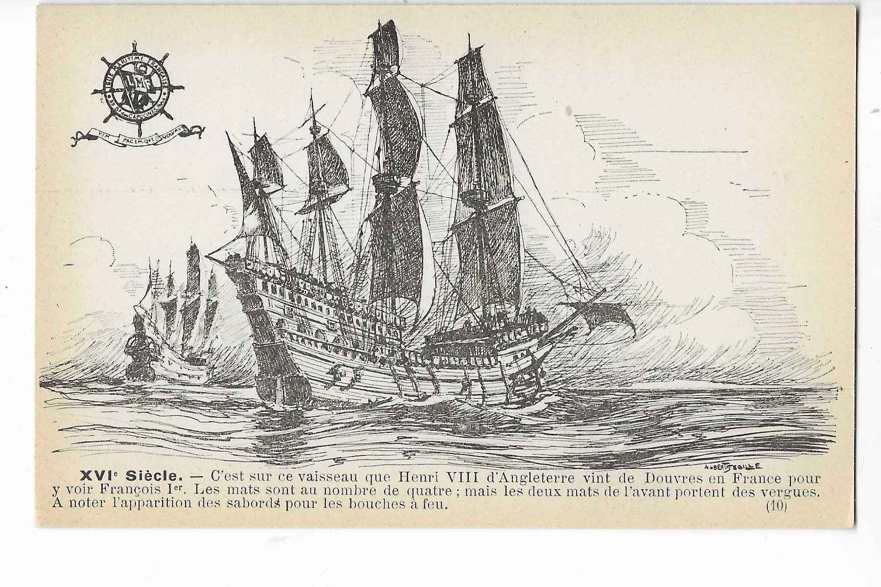 BCd Okręty angielskie Henryka VIII - marynistyka - statek