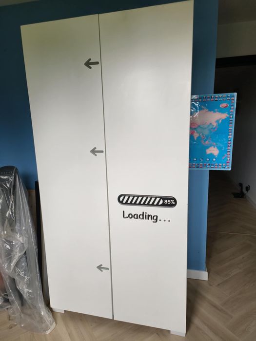 Zestaw mebli dziecięcych Meblik, szafa łóżko komoda