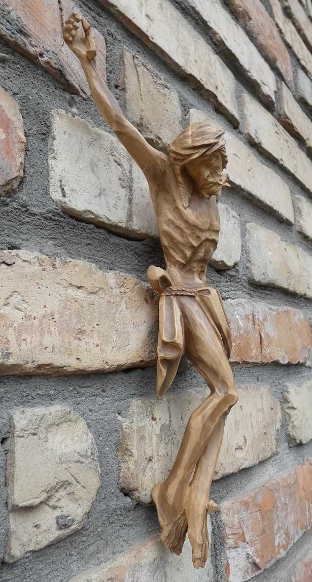 PASYJKA Jezus Chrystus drewno krzyż krucyfiks 30cm