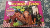 Livro puzzle Cavalos