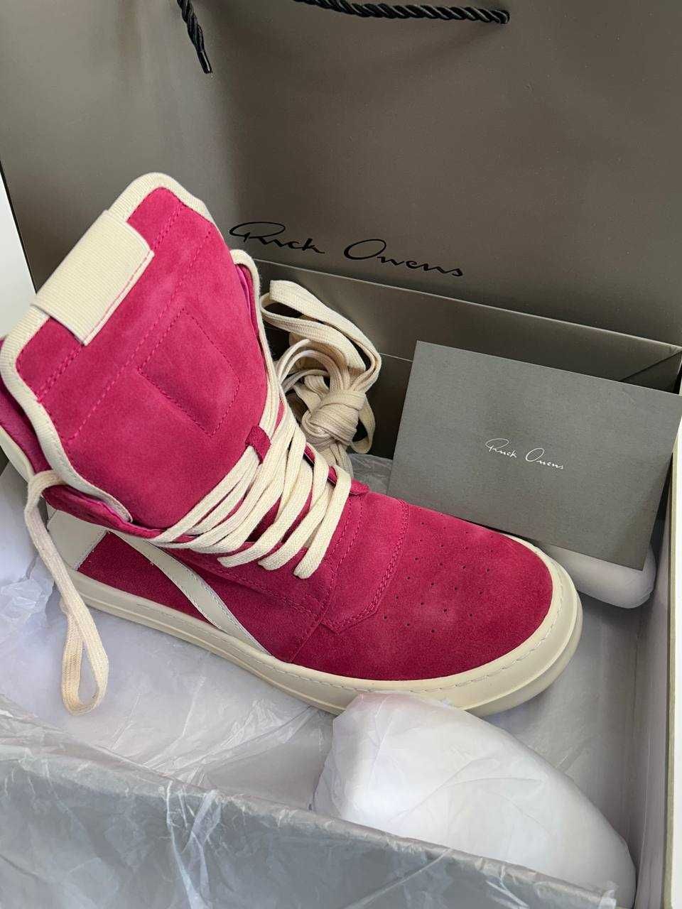 Rick Owens Geobasket Ramones кроссовки розовые кеди opium archive кеды
