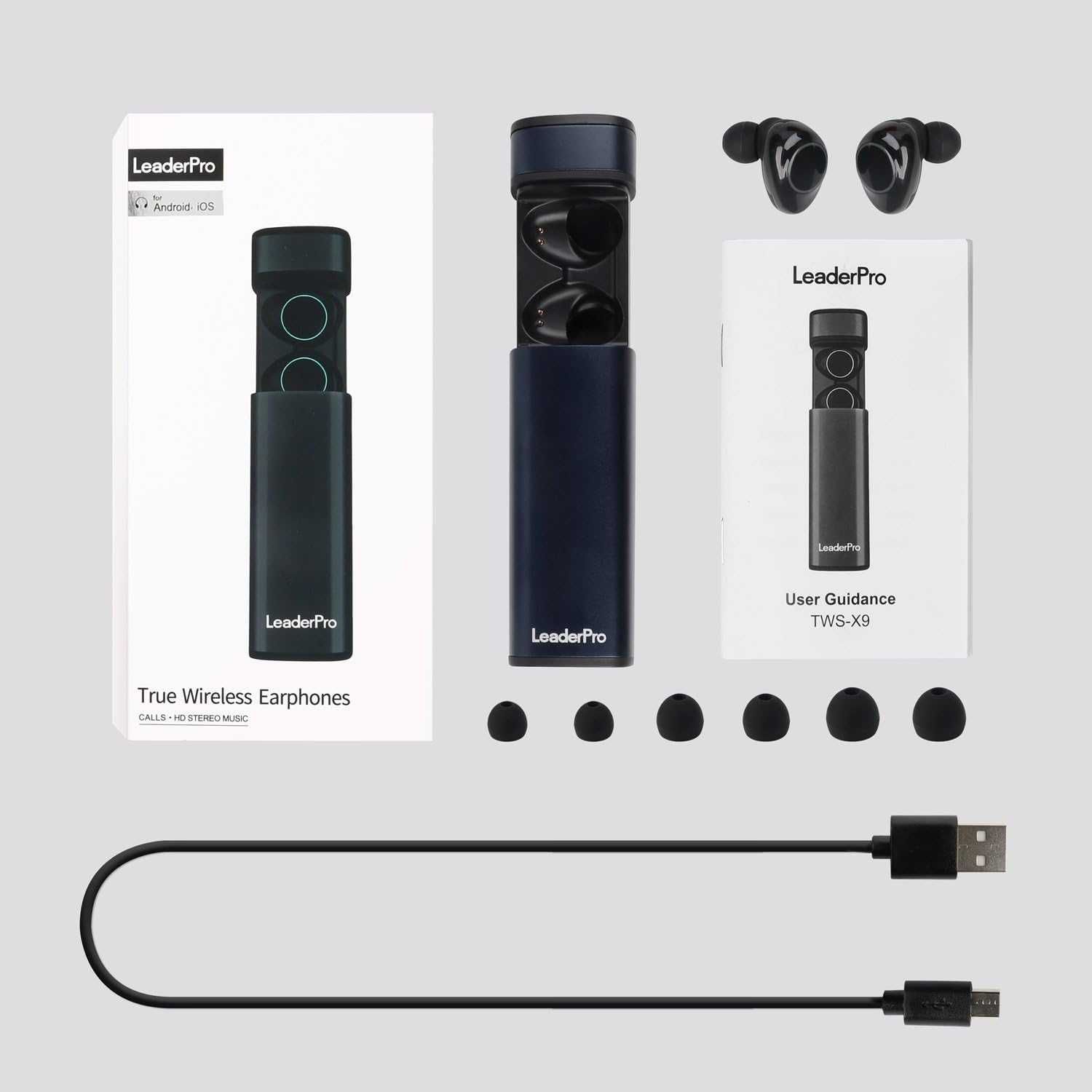 наушники бездротові  LeaderPro Bluetooth Earphone Wireless