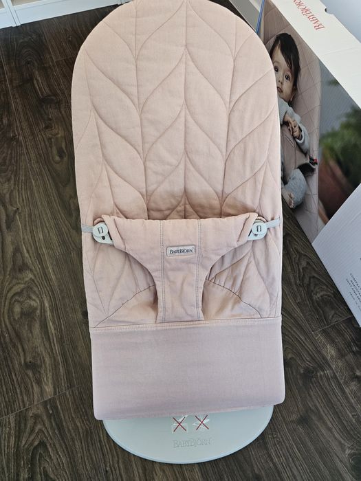 Babybjorn BLISS WOVEN Dusty Pink Bujaczek różowy jak nowy