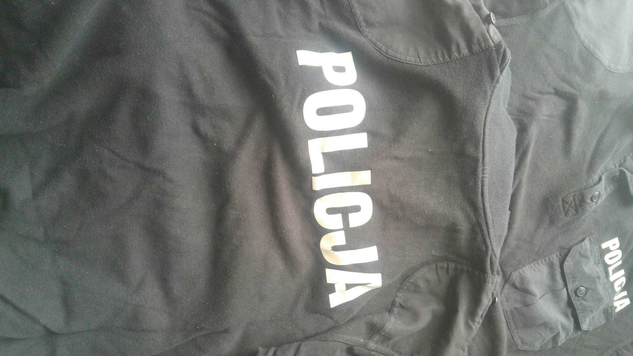 Koszulka polo Policja Czarna