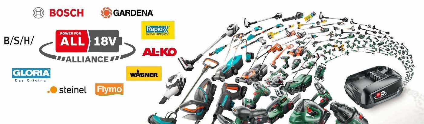 Nowy BOSCH GARDENA akumulator  PBA 2.5Ah 18v + ładowarka ALL IN ONE