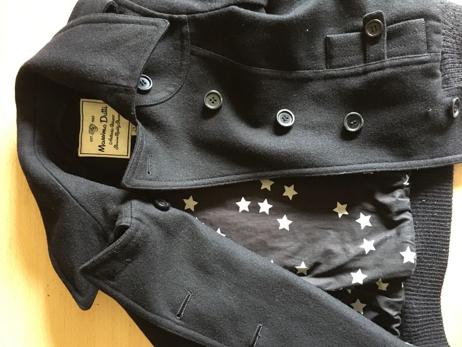 Casaco preto massimo dutti menina 7/8 anos