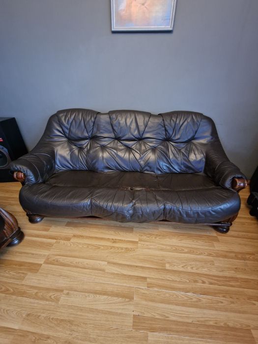 Zestaw wypoczynkowy ze skóry