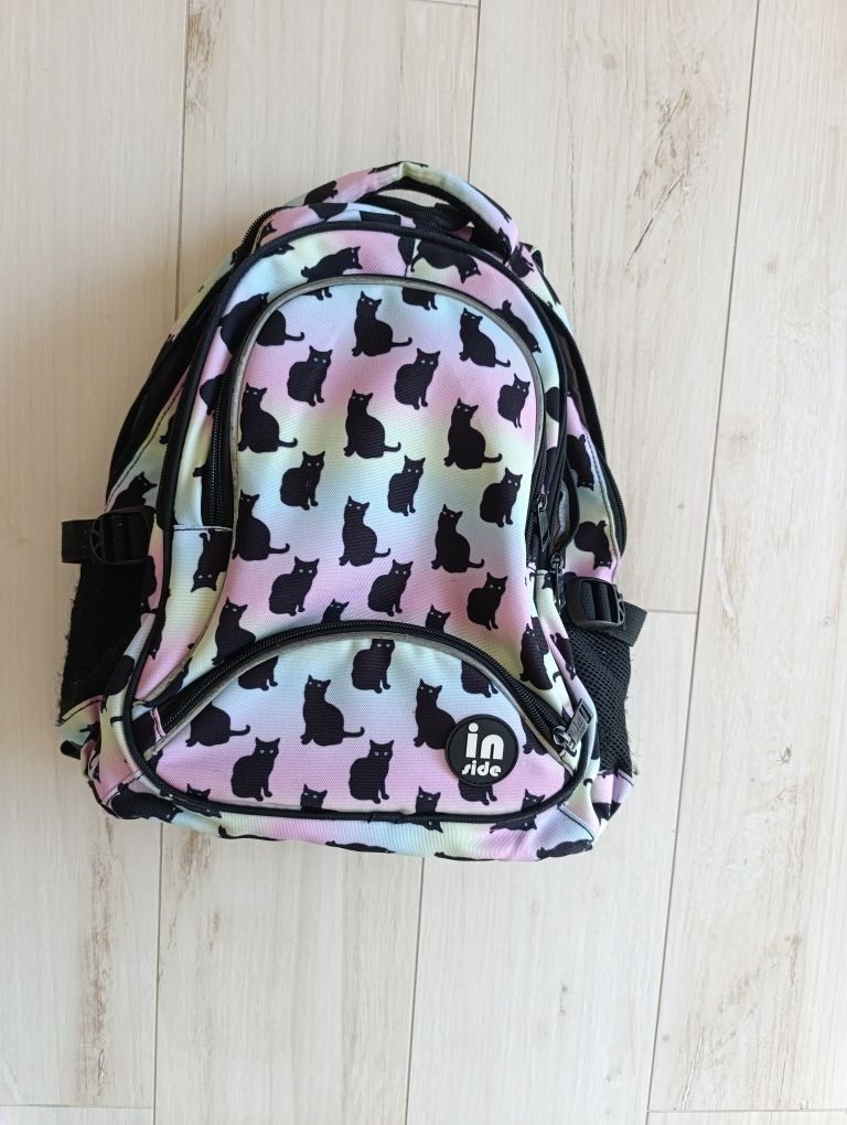 Plecak szkolny Inside 16″ dla uczniów klas 1-3 firmy Incood ombre koty