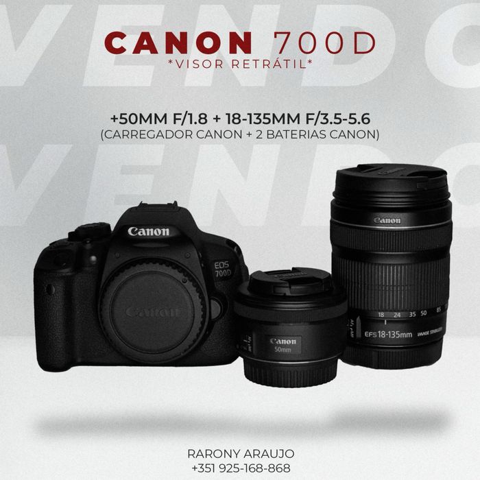 CANON 700D + EXTRAS