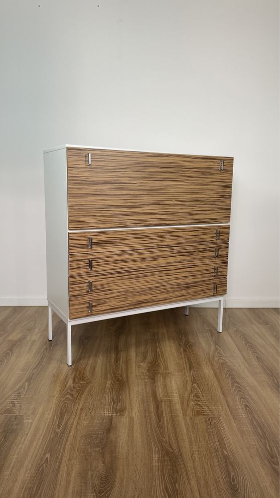 Vintage wysoka komoda highboard szafka bauhaus mid century design