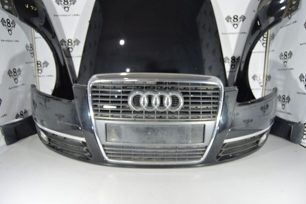 Audi A6 C6 морда бампер фара капот крило радіатор вентилятор дифузор
