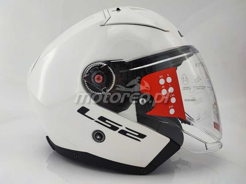WYPRZEDAŻ Kask Otwarty Blenda LS2 OF603 INFINITY 2 Biały Połysk