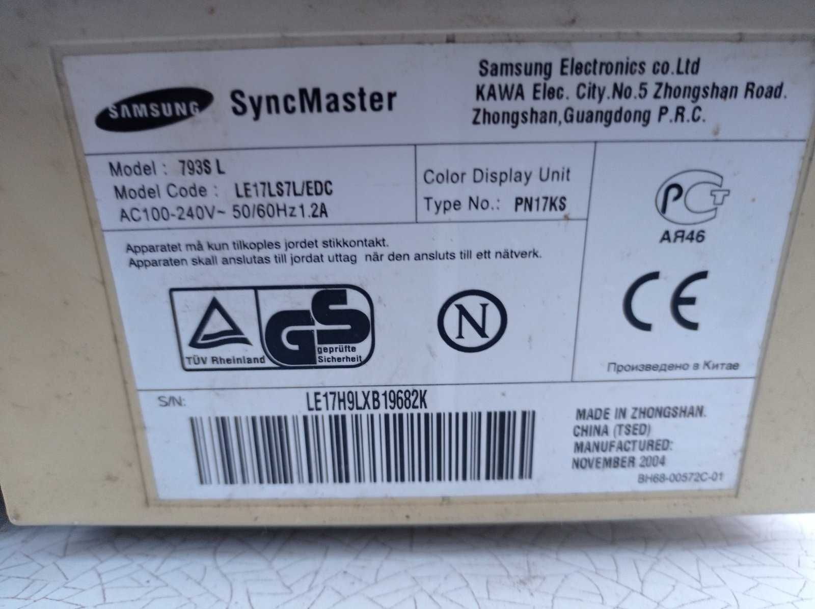 Кольоровий Монітор SAMSUNG 793 S L