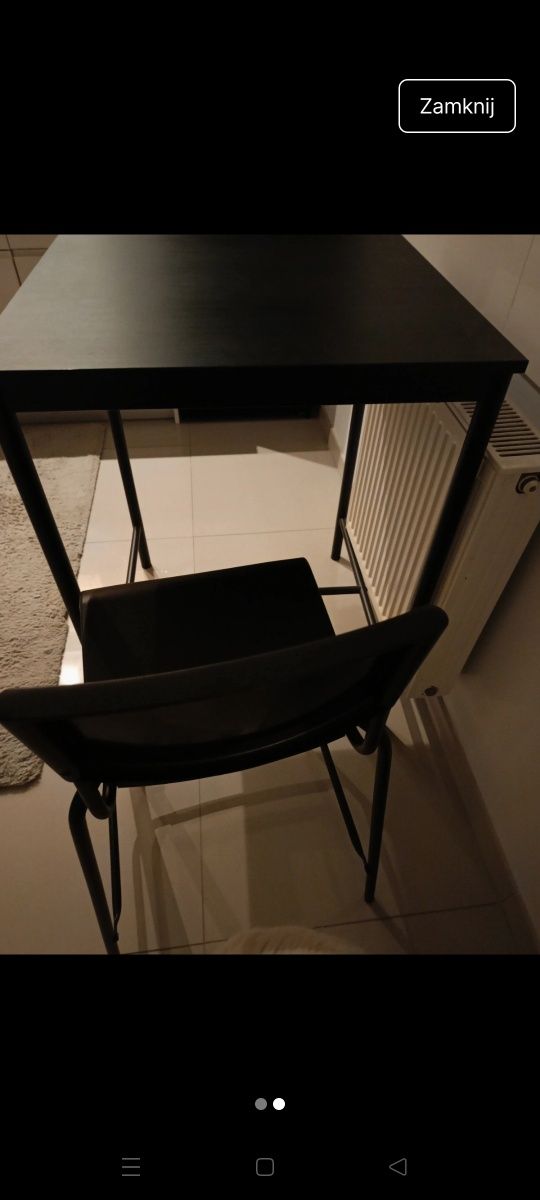 Okazja super stolik barowy z krzesełkiem IKEA