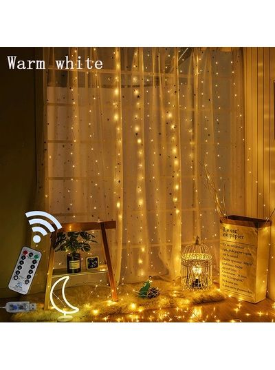 Гирлянда штора промені роси 2*2м 3*2м 3*3м