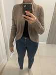 Sweter narzutka bezowa H&M rozmiar s