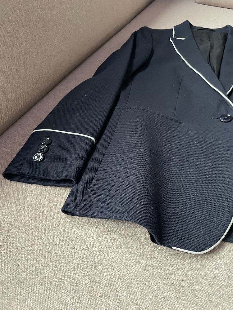 Marynarka damska z bawełną marki Massimo Dutti