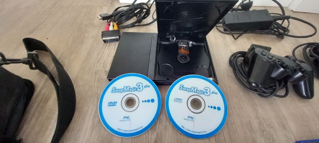 Ps2+swap magic+yey toy+ 4 campainhas buzzfull extras