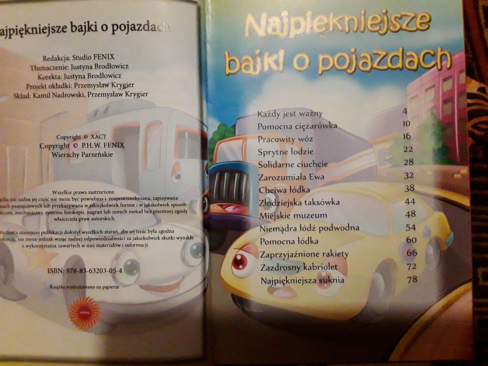 Książka "Najpiękniejsze Bajki o pojazdach"
