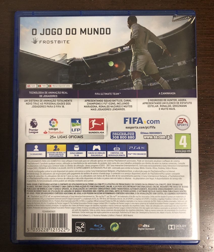 Jogo PS4 FIFA 18