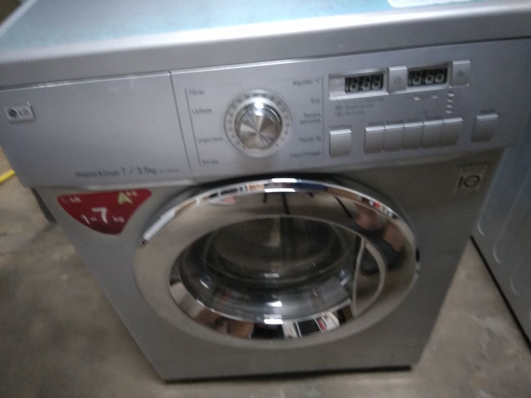 Máquina de lavar e secar roupa LG 7/3,5kg  WD-12336ADK