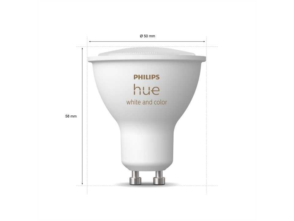 Розумні кольорові світлодіодні лампочки Philips Hue Color GU10 HomeKit