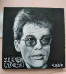 Obraz Zbigniew Cybulski portret zięba twarz czarny akt polski film